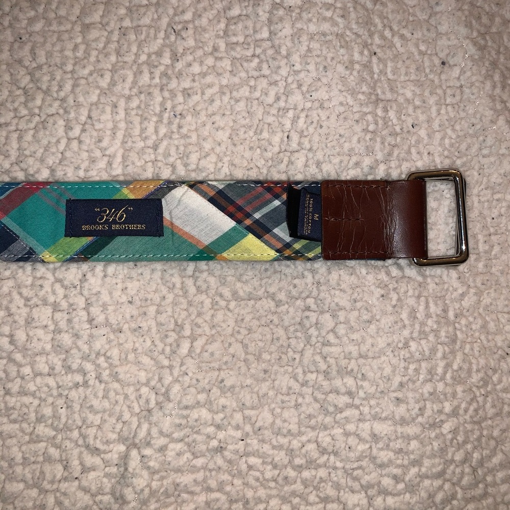 Brooks Brothers Plaid Belt